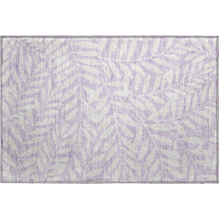 Premium Machine Washable Prisco Lavender Rug