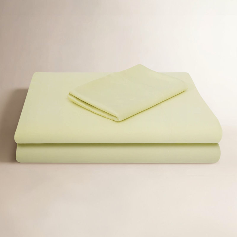 Kera Rayon from Bamboo Sheet Set, White, King Sheet Set with 2 Pillowcases
