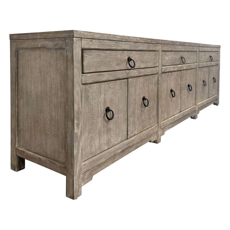 90" Console, Driftwood