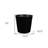 11" Black Recycled Plastic Indoor Outdoor Round Pot Planter