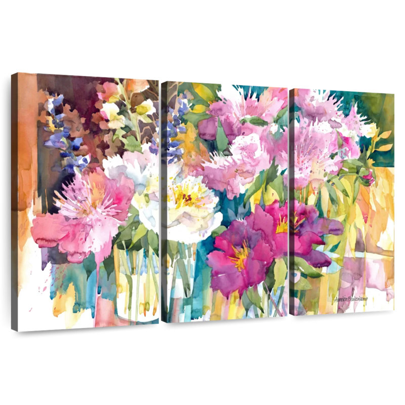 Harnek Plethora Of Peonies, 48" H x 74" W