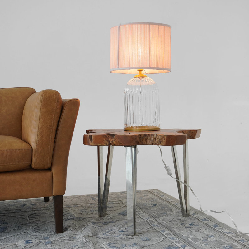 Nebulis Table Lamp Gold - Clear and Pink