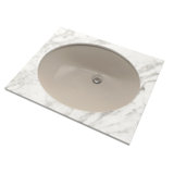 Reliance Vitreous China Oval Undermount Bathroom Sink with Overflow