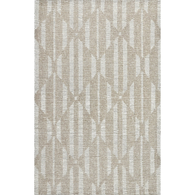 Hazen Handmade Wool Geometric Area Rug, Rectangle 5'6" x 8'6"