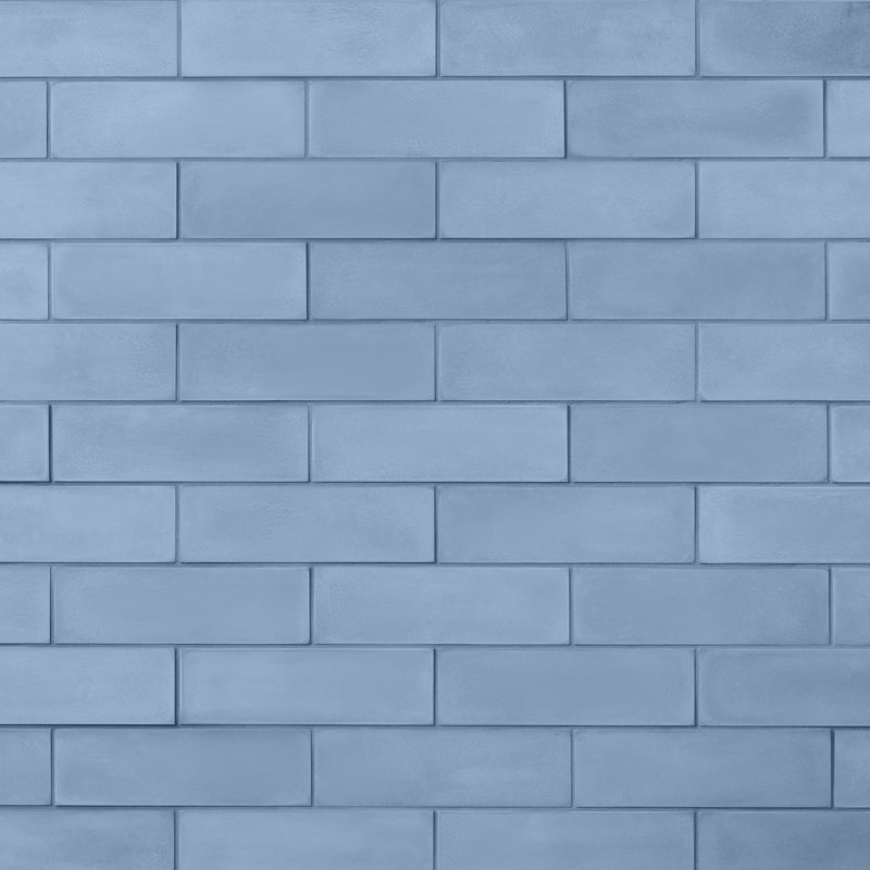 Carreau de mur de ciment 2 po x 8 po Vibe, Lune bleue