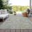 Machine Washable Indoor/Outdoor Xhevrie Gray Rug-1702561505