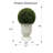 24'' Faux Eucalyptus Topiary