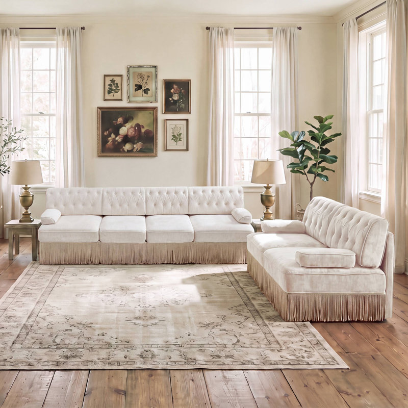 Ensemble canapé (2+4 places) (Beige)