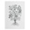 B&W Plant Spechantillon II - Impression sur toile seulement - NON CADRE