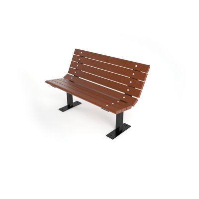 Banc de parc en plastique recyclé Contour