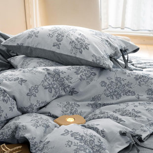 Ensemble de housse de couette en coton rétro Monet