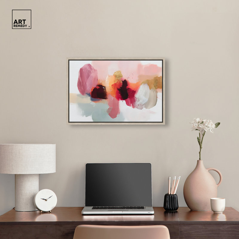 "Burgear Smear III", reproduction d'art sur toile encadrée par Art Remedy, cadre blond, 24 x 16, H 17 po x l 25 po