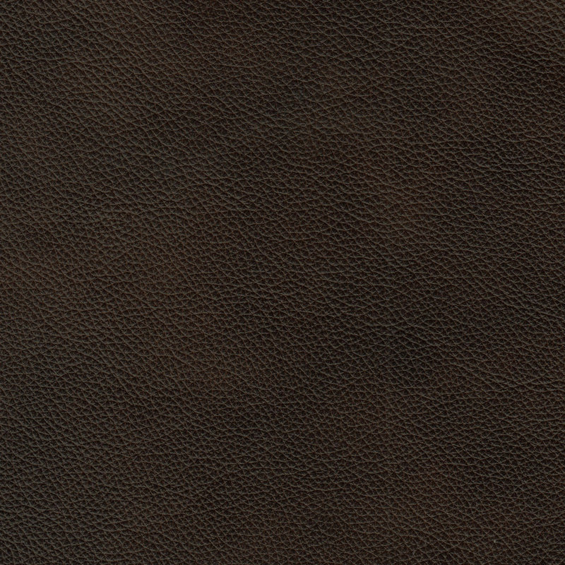 Mikyah Upholstered Ottoman, Chocolate Genuine Leather