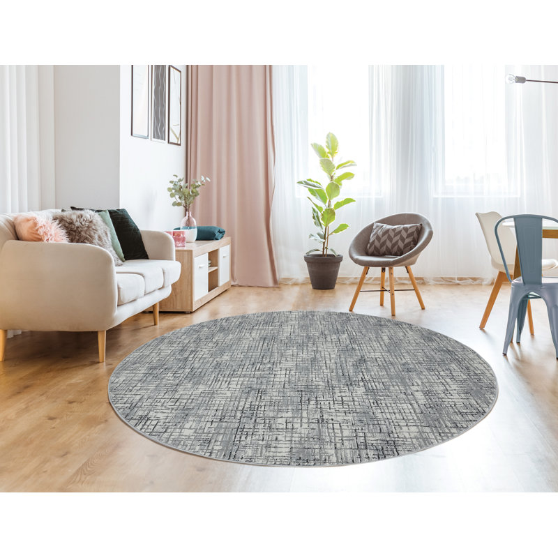United Weavers Fachini Eli Grey Round Rug 7'10" RD, Round 7'10"