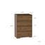 Commode 4 tiroirs, commode sans poignée, commode pour chambre à coucher 100% imperméable, armoire en bois moderne avec cadre robuste pour le salon, l'entrée, la chambre à coucher, le couloir, le bureau