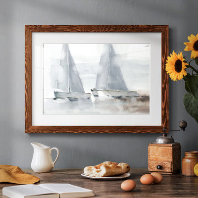 «Misty Sails I», reproduction d'art encadrée