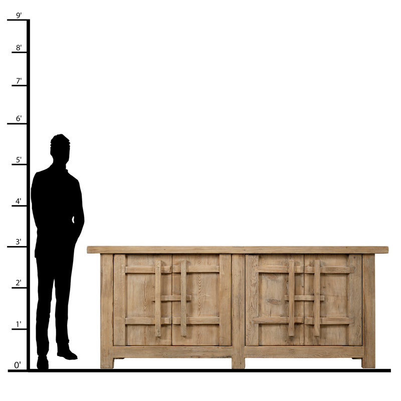 Amalfi 91'' W Solid Wood Sideboard