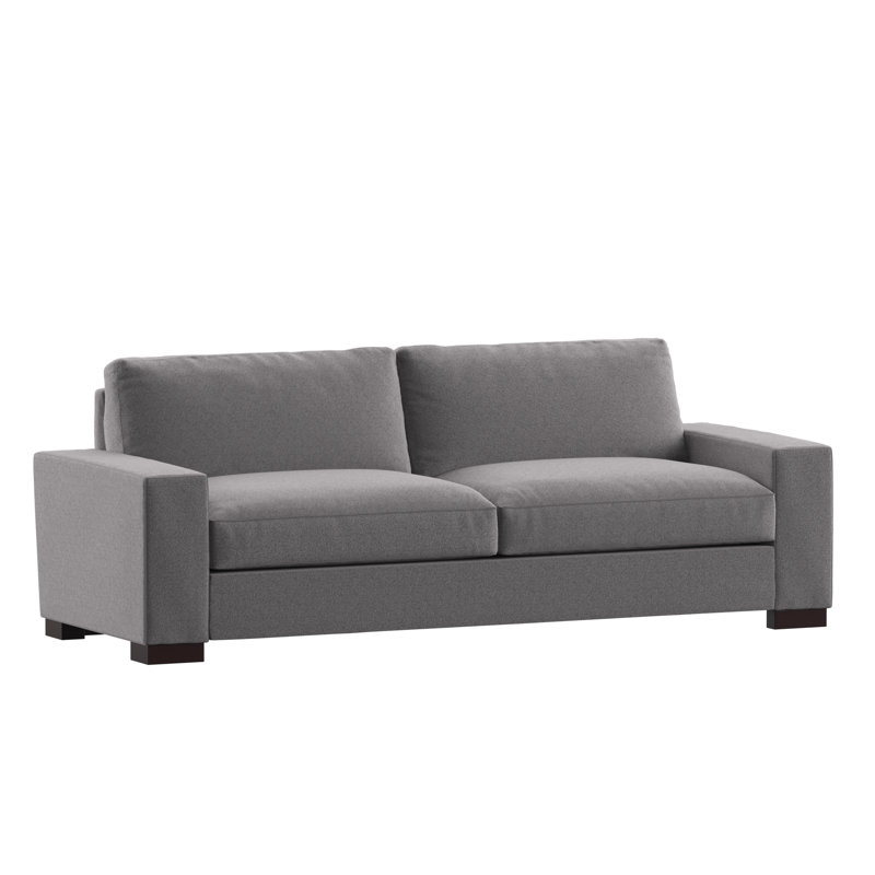 Michaella 94'' Upholstered Sofa, Gray Fabric