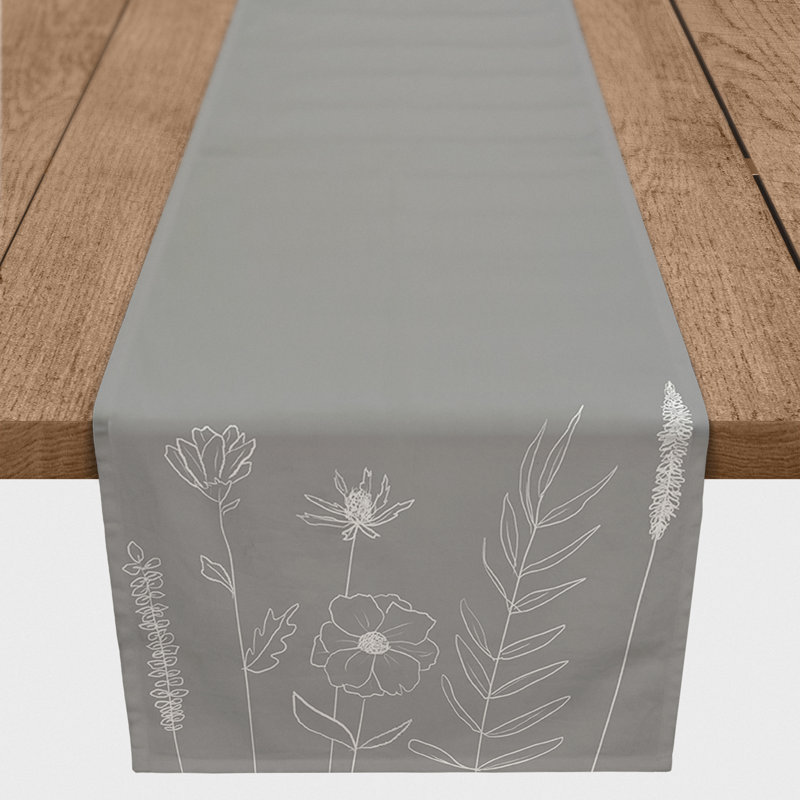 Alage Rectangle Polyester Table Runner, 90" x 16", Yellow