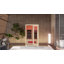 Sauna infrarouge pour 2 personnes avec chauffage à spectre complet - Sauna sec d'intérieur avec 5 panneaux de carbone, 1 tube de carbone, une barre d'oxygène et 7 bandes lumineuses de couleur, fabriqué à partir de pruche du Canada, 110 V