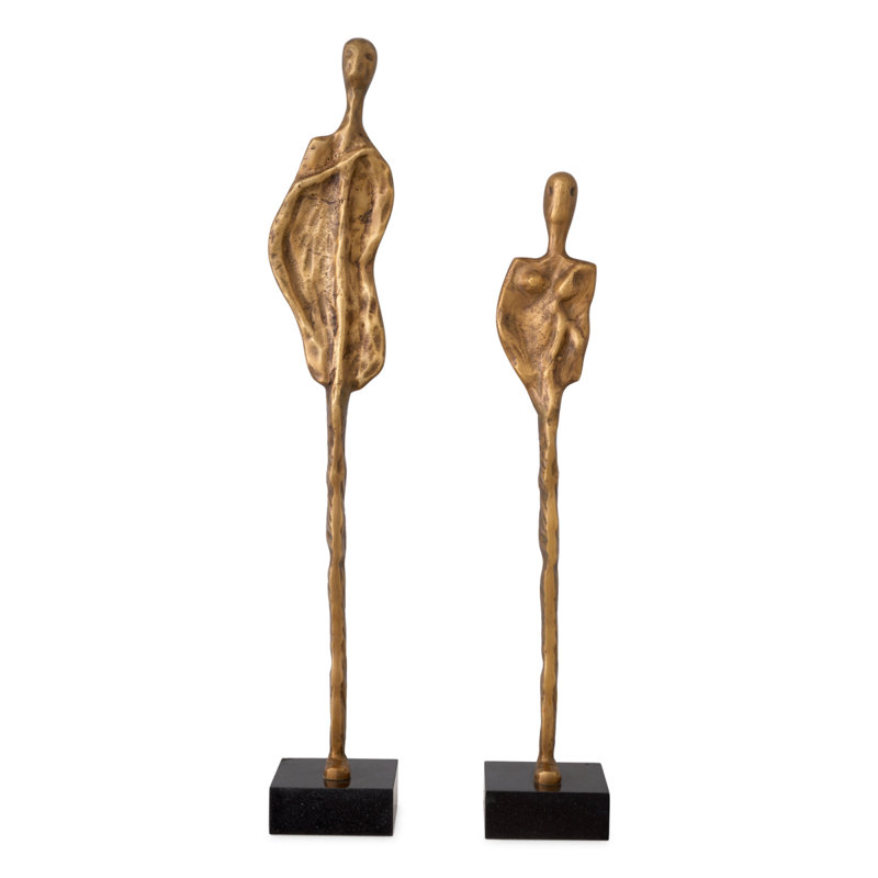 2 - Piece Object Dual Statue Set