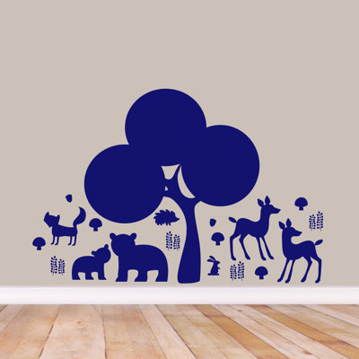 Décalcomanie murale forêt forestière