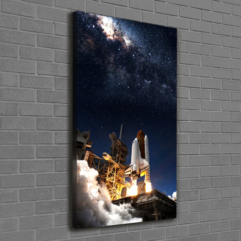Starting Rocket - Wrapped Canvas Print