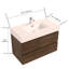 Meuble-lavabo mural 36 po en noyer avec lavabo 36 po-111123766