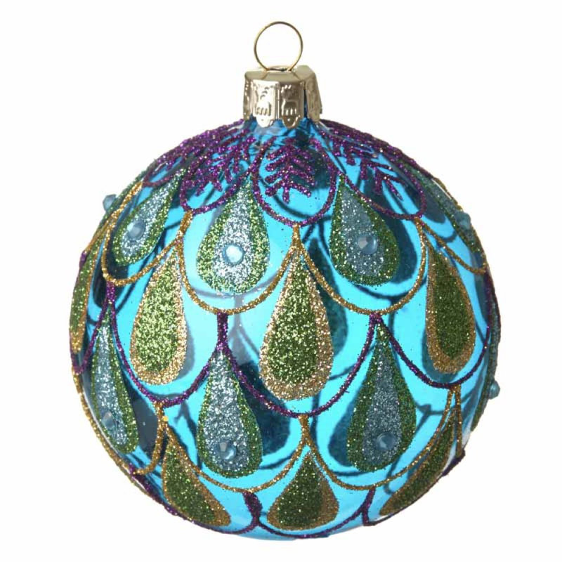 8cm Glass Bauble