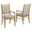 Chaise avec accoudoirs en tissu beige Cipolla-105513478