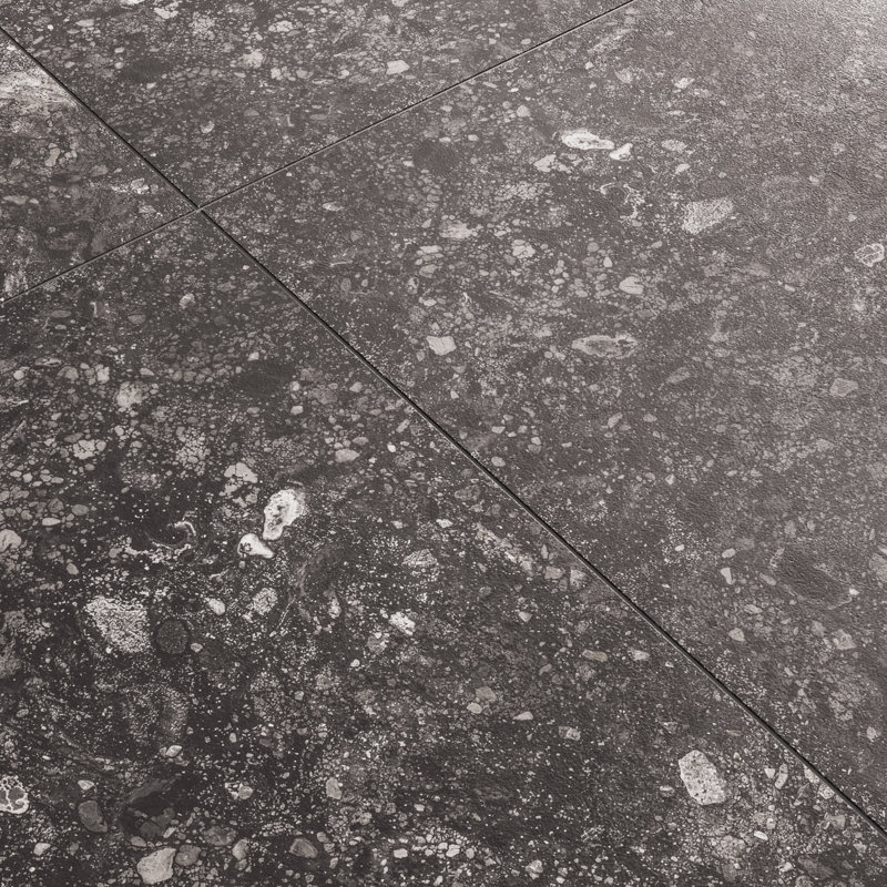 Rizo 48x48 Matte Terrazzo Look Porcelain Tile, Charcoal