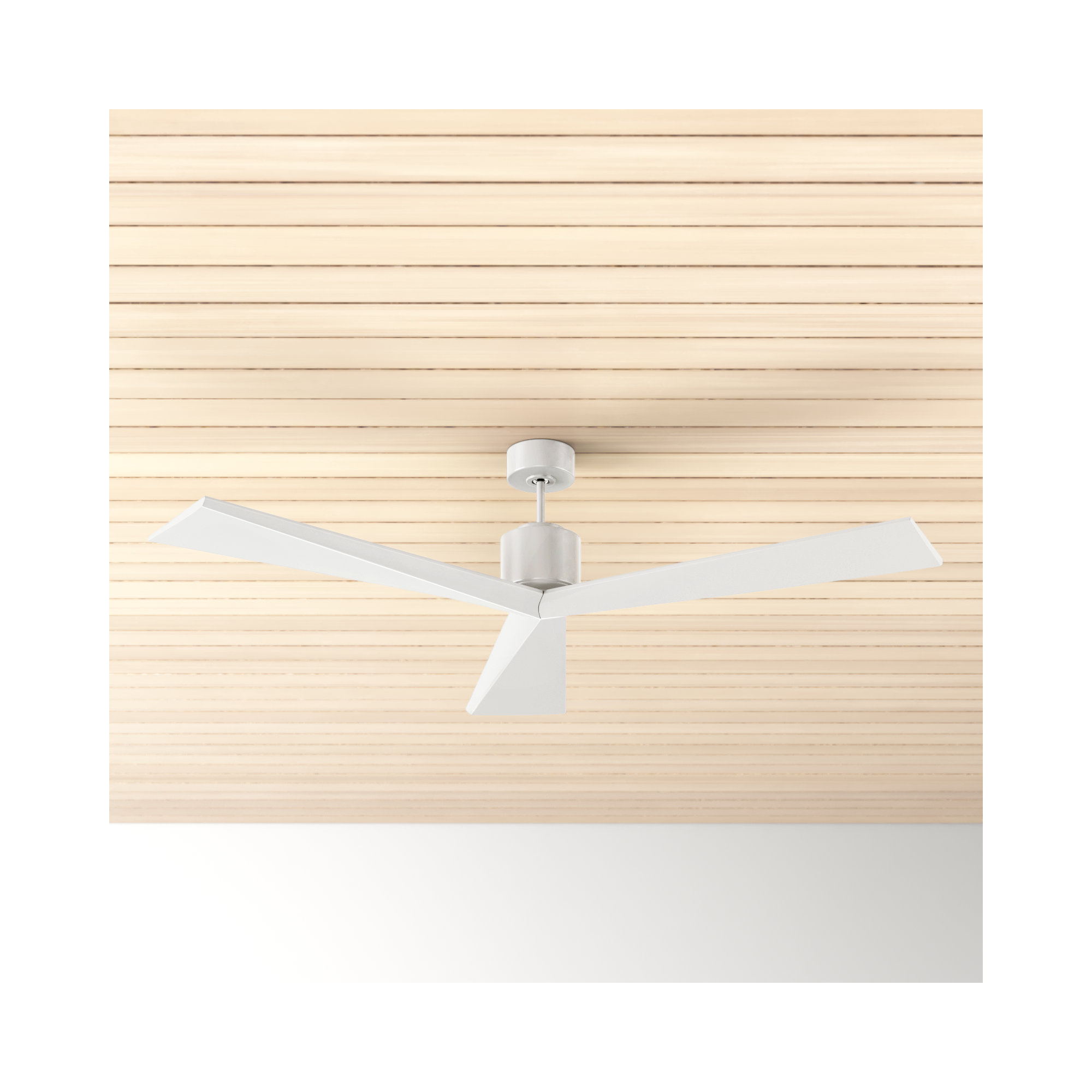 Mirage 60'' 3 Blade Ceiling Fan, 60", Matte White