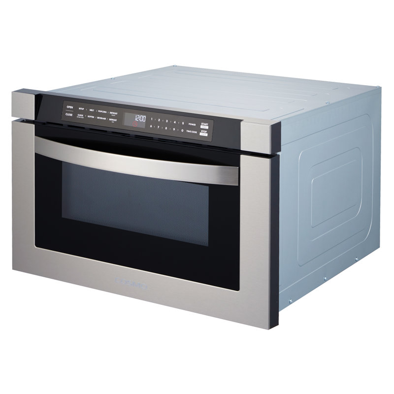 Cosmo 24 po Collection Haven 1,2 pi³ Tiroir à micro-ondes encastré, commandes tactiles, support de dégivrage en acier inoxydable