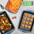 NutriChef 3 Piece Non-Stick Steel Bakeware Set