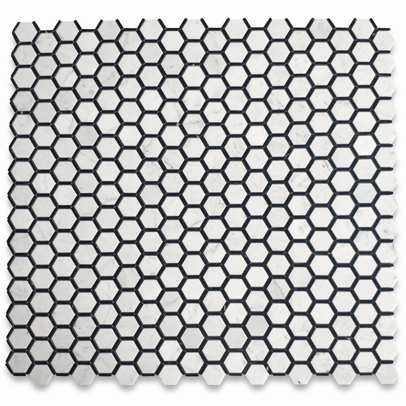 12" x 12" Marble Honeycomb Mosaic Wall & Floor Tile