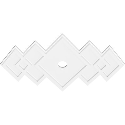 Diamètre intérieur de médaillon contemporain en PVC de 3 po Zoe
