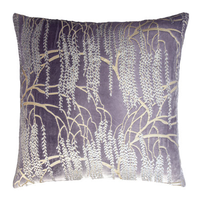 Metallic Square Velvet Pillow Cover & Insert