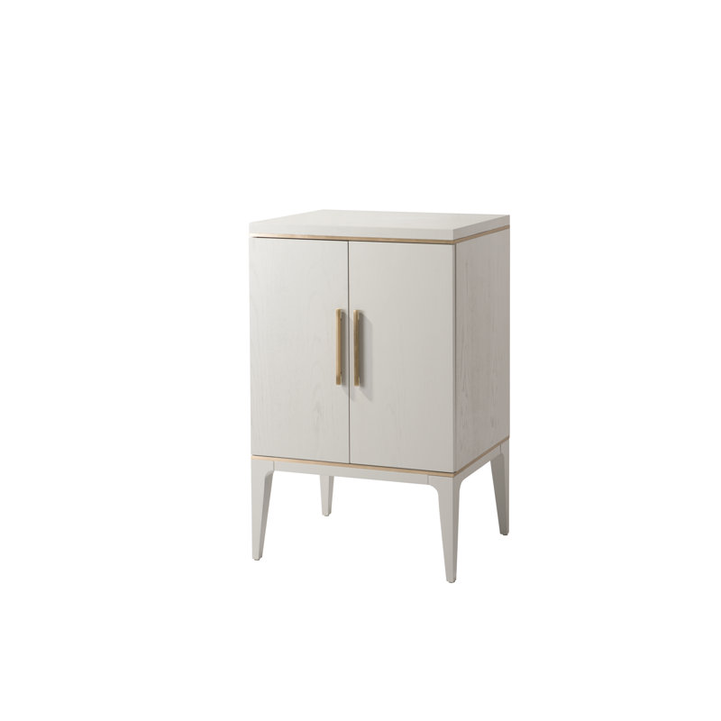 Marseilles 65cm W Solid Wood Bedside Table