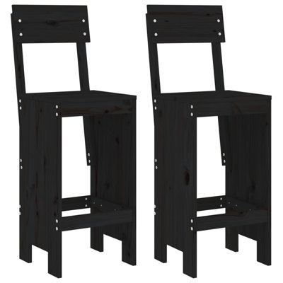 Agustine Solid Wood Counter Stool