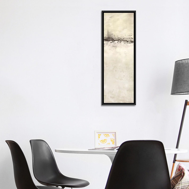 «Reflection in Ebony Panel II», reproduction sur toile, H 36 po x l 12 po x P 1,5 po, Toile avec cadre noir