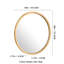 Miroir mural rond en bois massif sculpté-1311937400
