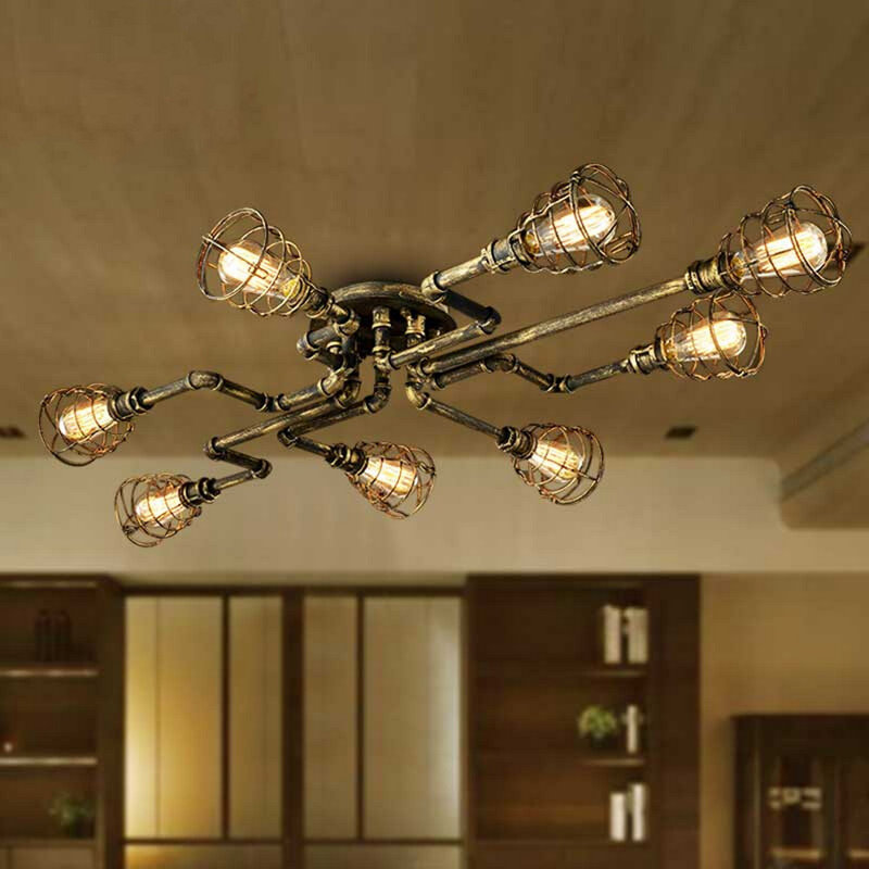 Plafonnier semi-encastré 8 lumières Arhan