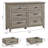 GarveeHome 6 Dresser for Bedroom, 47 in Wide Drawer Dresser with Storage Freestanding, Wooden Closet Storage Chest for Living Room, Bedroom, Entryway, Grey-2051585190