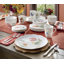 Service de vaisselle en porcelaine 28 pièces Lenox Butterfly Meadow, lavable au lave-vaisselle, blanc