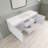 Alcester 59.2 " W Wall Mounted Wall Mounted 1 Single Vanity Bathroom Vanity With Resin Top-172824103