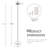 Parlait 1 - Light Dimmable Modern Brass LED Chandelier for Hallway/Kitchen Island.Features White Glass Shade.-892659954