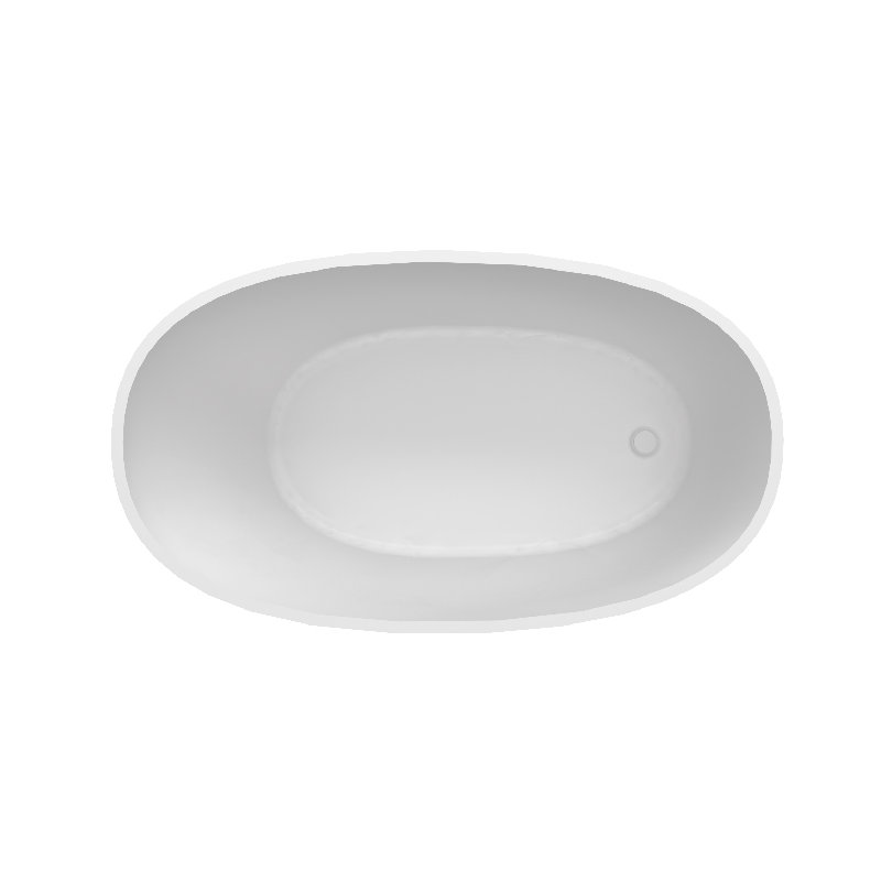 Boutique Lydia Soaker Tub, 21.5" H x 56" L x 32" W, Gloss White