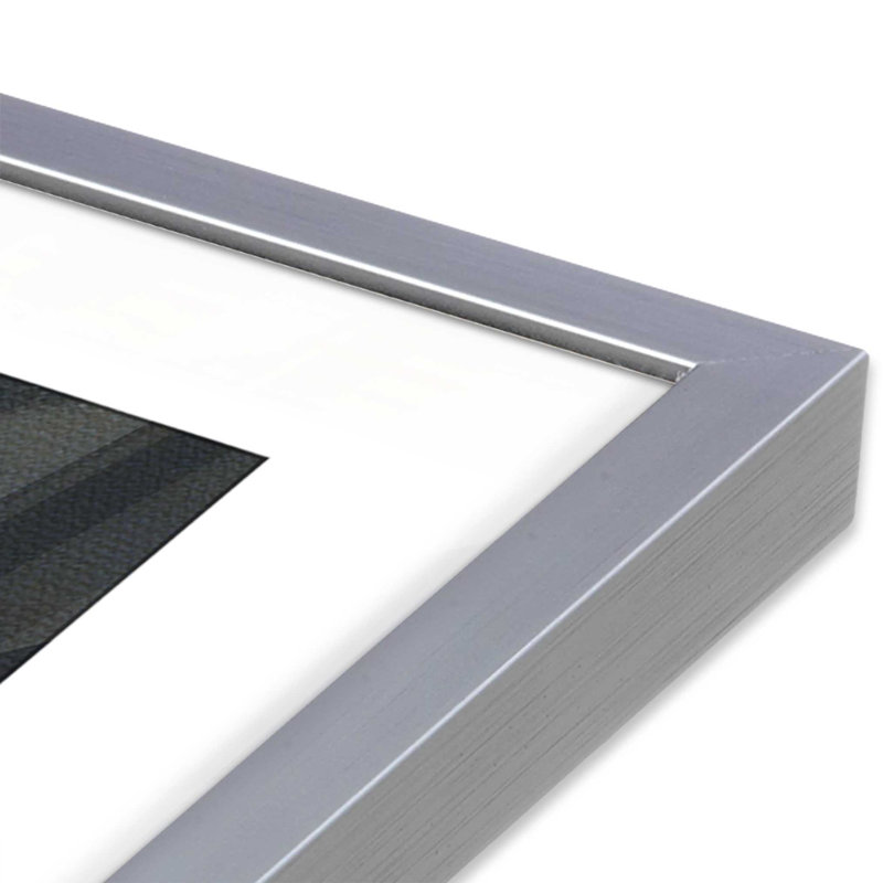 Impression sur toile Eclipsed Onyx Tangle II, Cadre en chrome poli, H 21,75 po x l 21,75 po