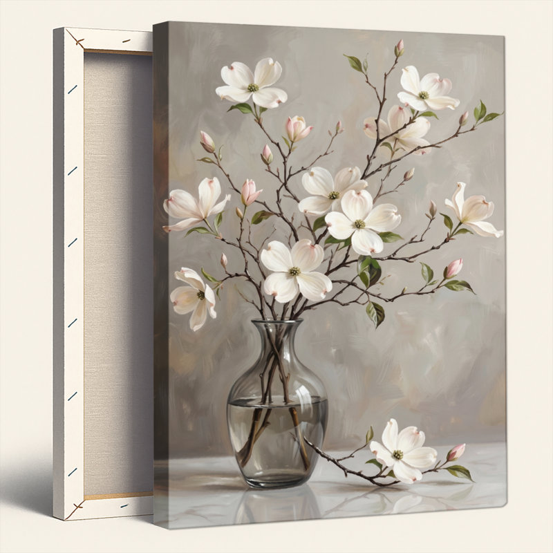 "Floral Still", reproduction d'art sur toile, ensemble de 1, Toile tendue, 30"H x 20"W