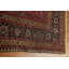 Tapis unique en laine rouge de style années 1900 11 pi 0 po x 17 pi 2 po